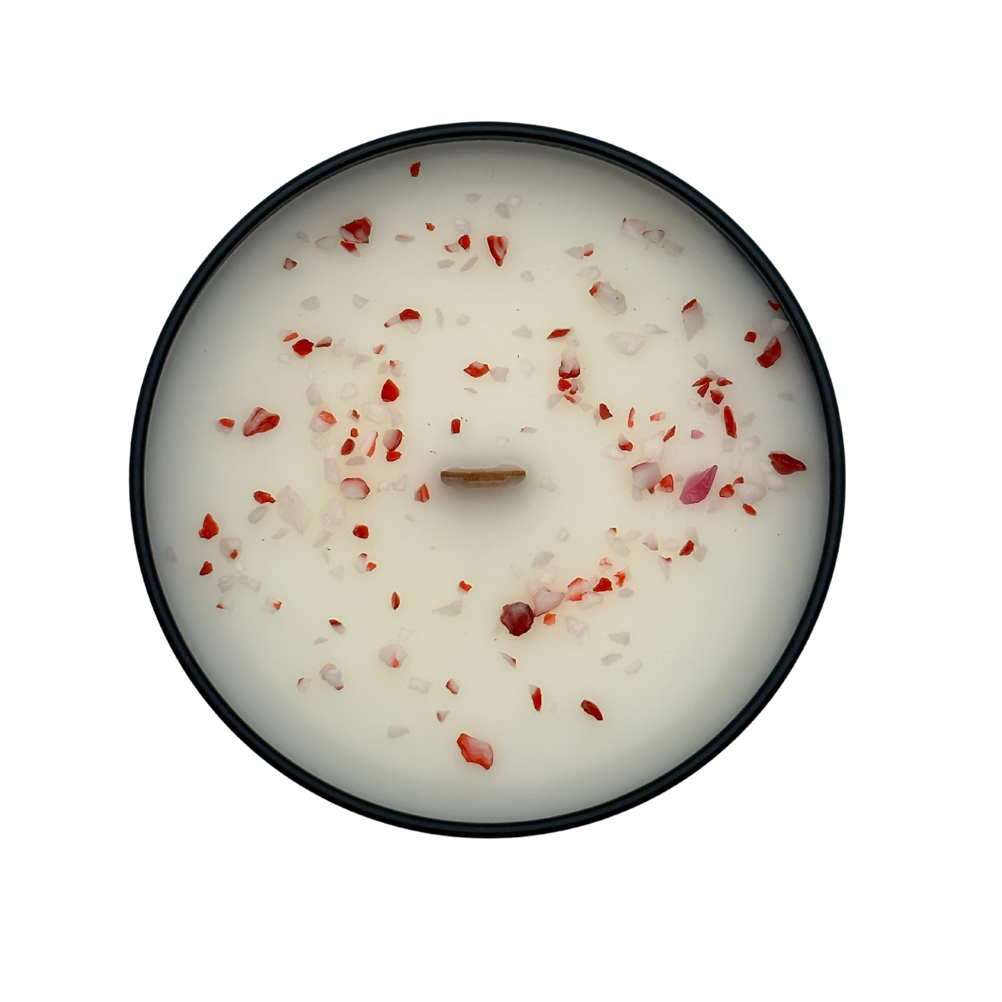 Candy Cane | 6oz Soy Wooden Wick Candle in premium Tin (Free shipping over $35)