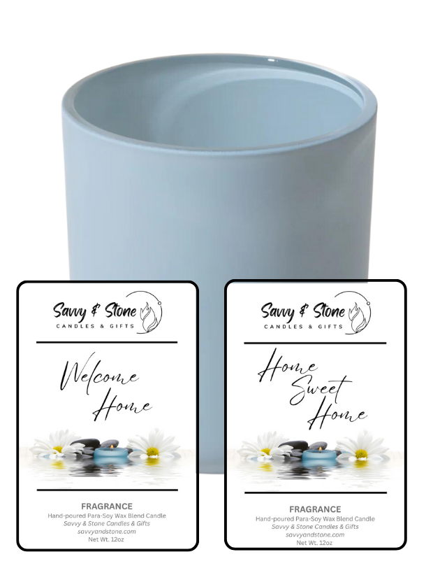 House Warming Gift | 12oz Aura Wooden Wick Candle with Lid