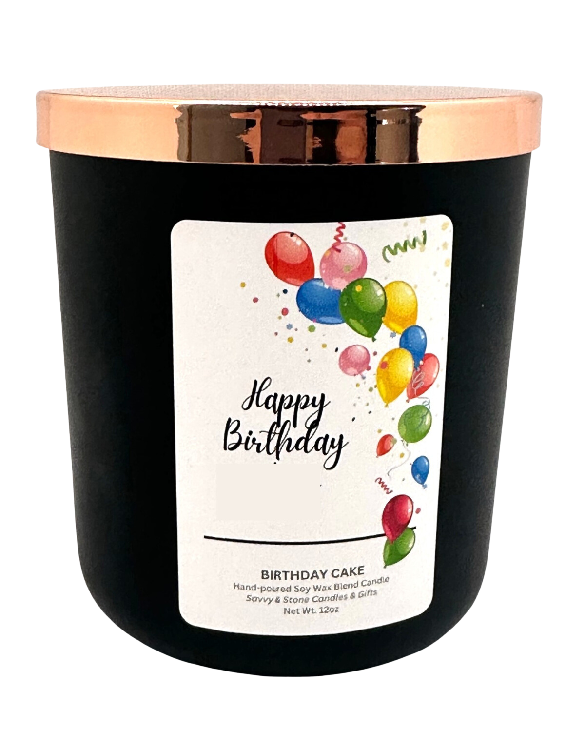 Happy Birthday |12oz Luxury Aura Wooden Wick Candle