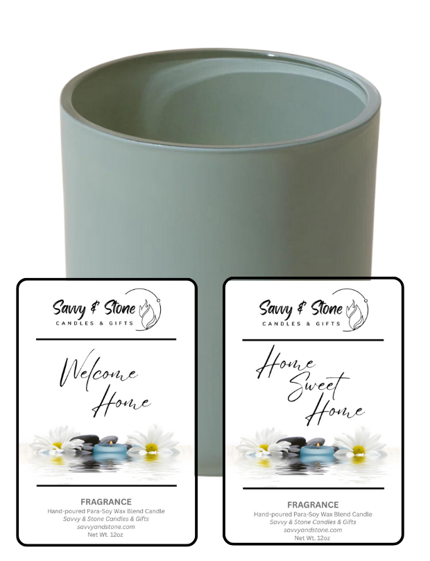 House Warming Gift | 12oz Aura Wooden Wick Candle with Lid