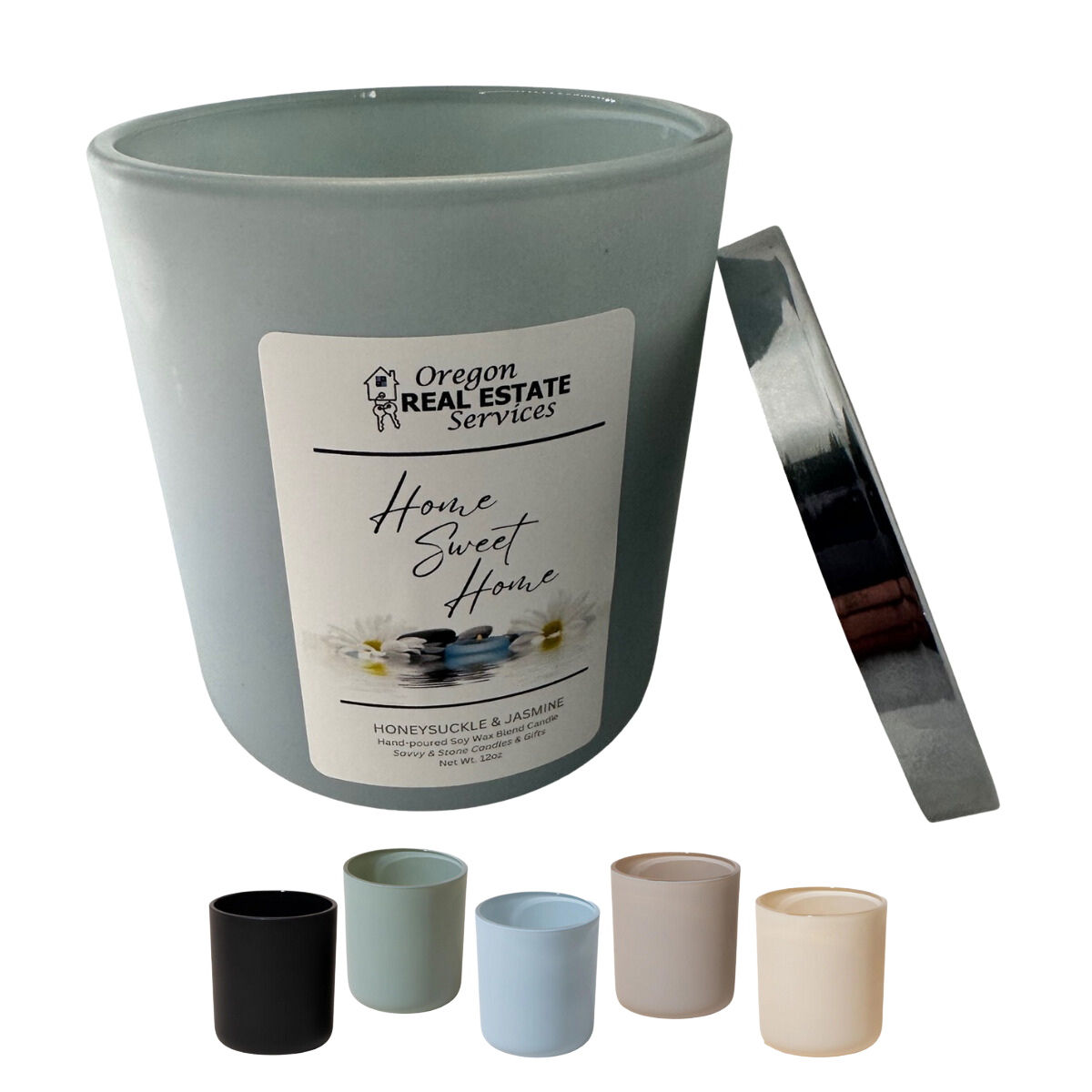 House Warming Gift | 12oz Aura Wooden Wick Candle with Lid