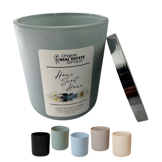 House Warming Gift | 12oz Aura Wooden Wick Candle with Lid