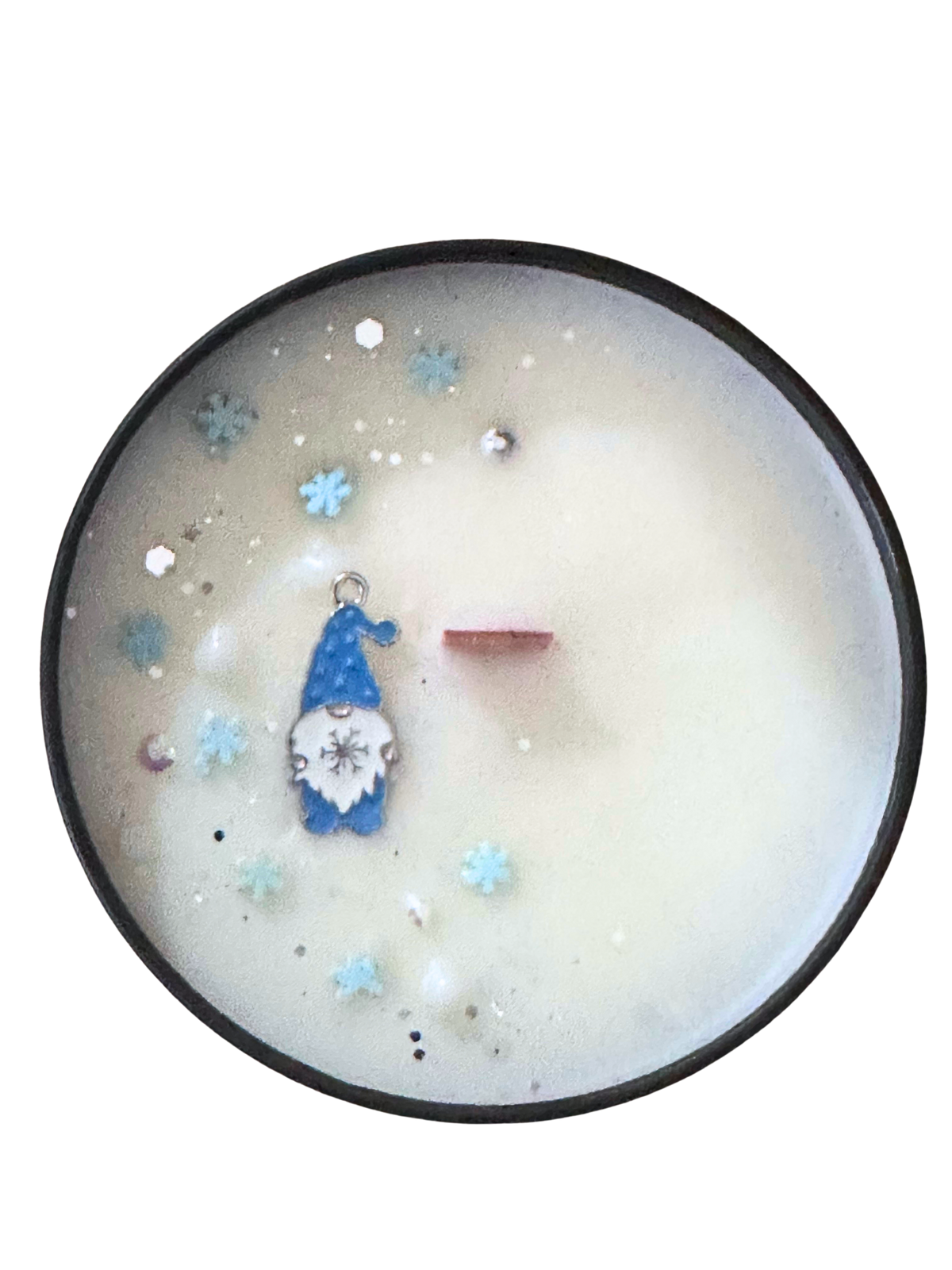 Gnome for the Holidays | Peppermint Vanilla Wood Wick Candle | Christmas Gift | 6oz
