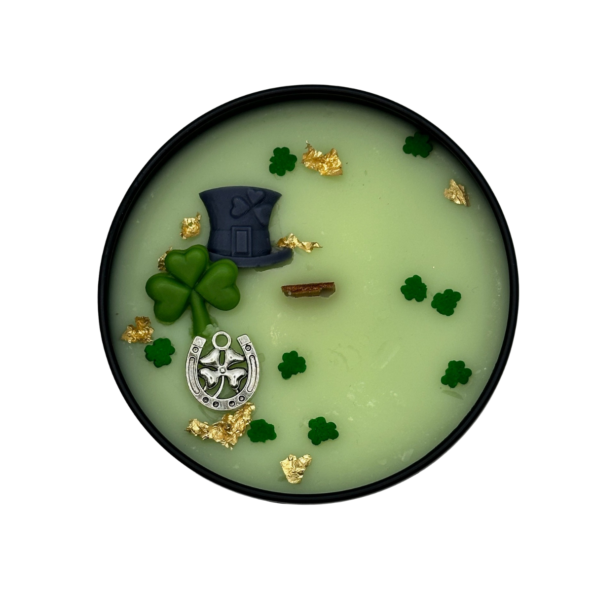 St Patrick's Day 'Lucky Charm' | Hand-poured 6oz Wooden Wick Candle | Soy Wax Blend