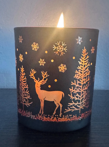 14oz Winter Illuminating Candle | Hand-poured | Soy Wax blend | Wood Wick