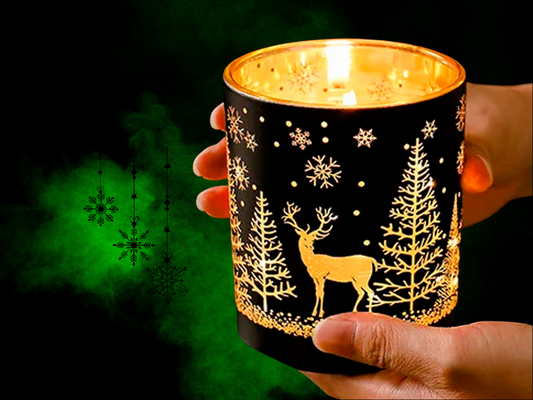 14oz Winter Illuminating Candle | Hand-poured | Soy Wax blend | Wood Wick
