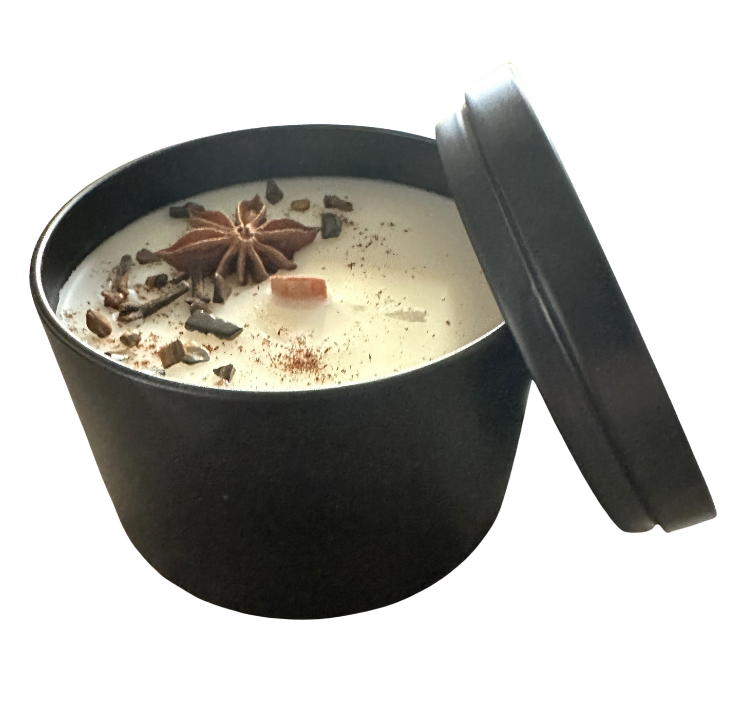 Chai Tea & Cinnamon | 6oz Wooden Wick Candle in Premium Tin (Free Shipping over $35)