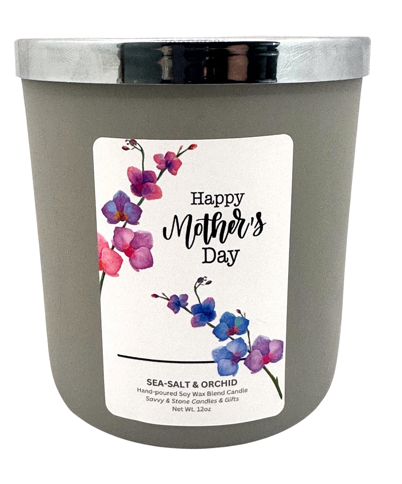 Happy Mothers Day | 12oz Luxury Aura Wooden Wick Candle