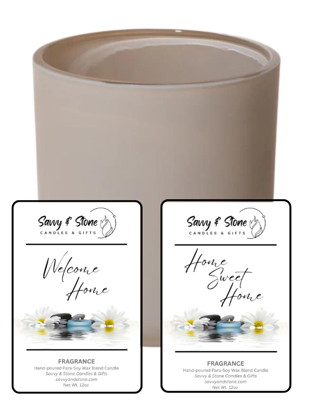 House Warming Gift | 12oz Aura Wooden Wick Candle with Lid