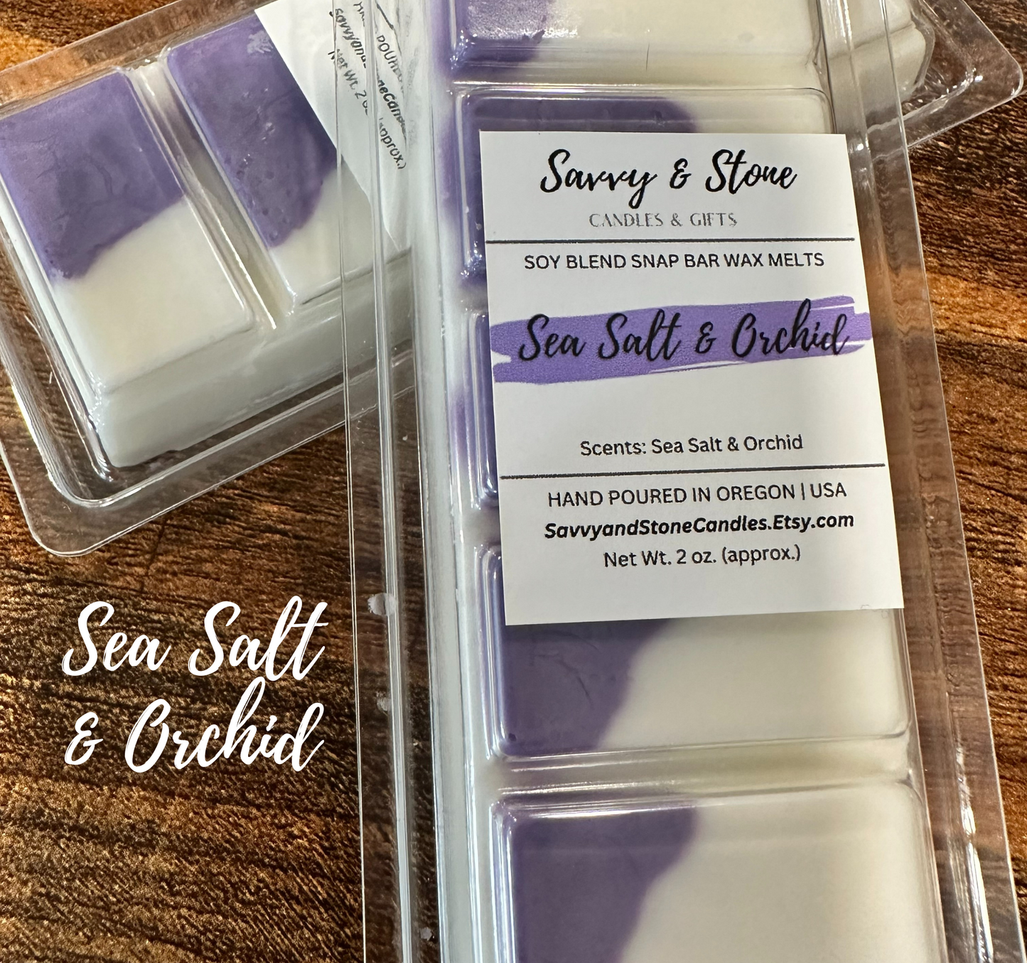 Sea Salt & Orchid Snap Bar Wax Melt